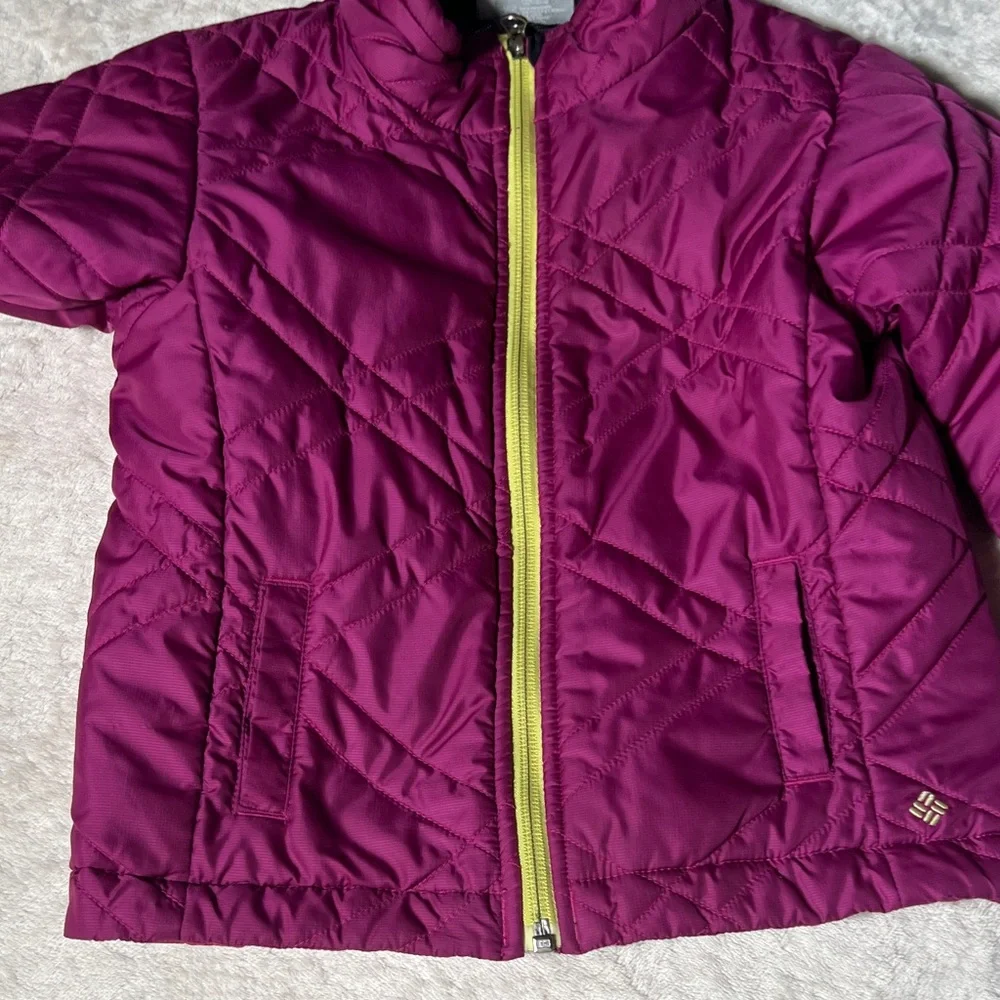 Columbia Kid’s Purple Quilted Lightweight Jacket SZ 4 Toddler - Picture 11 of 11